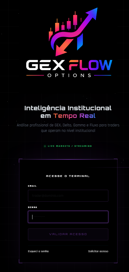 Terminal GEX Flow Options — Acesso