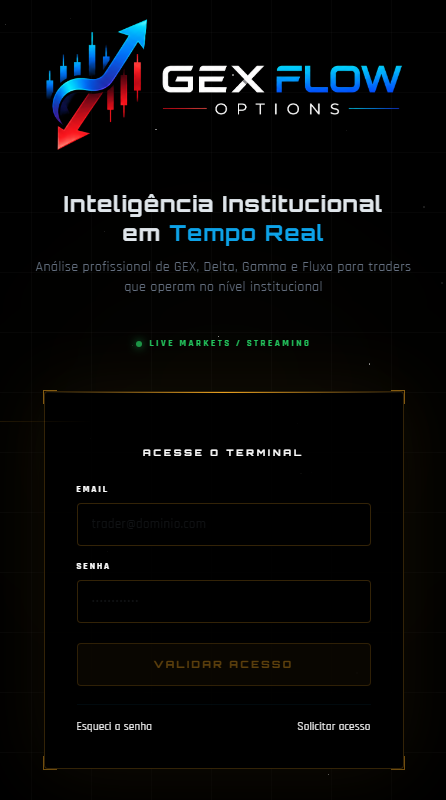 Terminal GEX Flow Options — Acesso